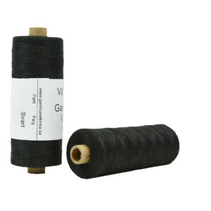 Garnhuset Linen 12/1 - SVART - Black