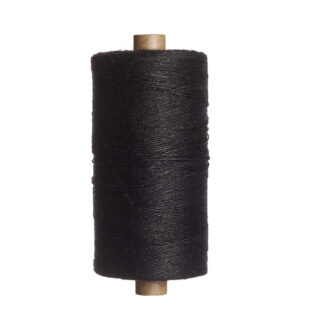 Garnhuset Tow Linen 4/1 - Black - SVART
