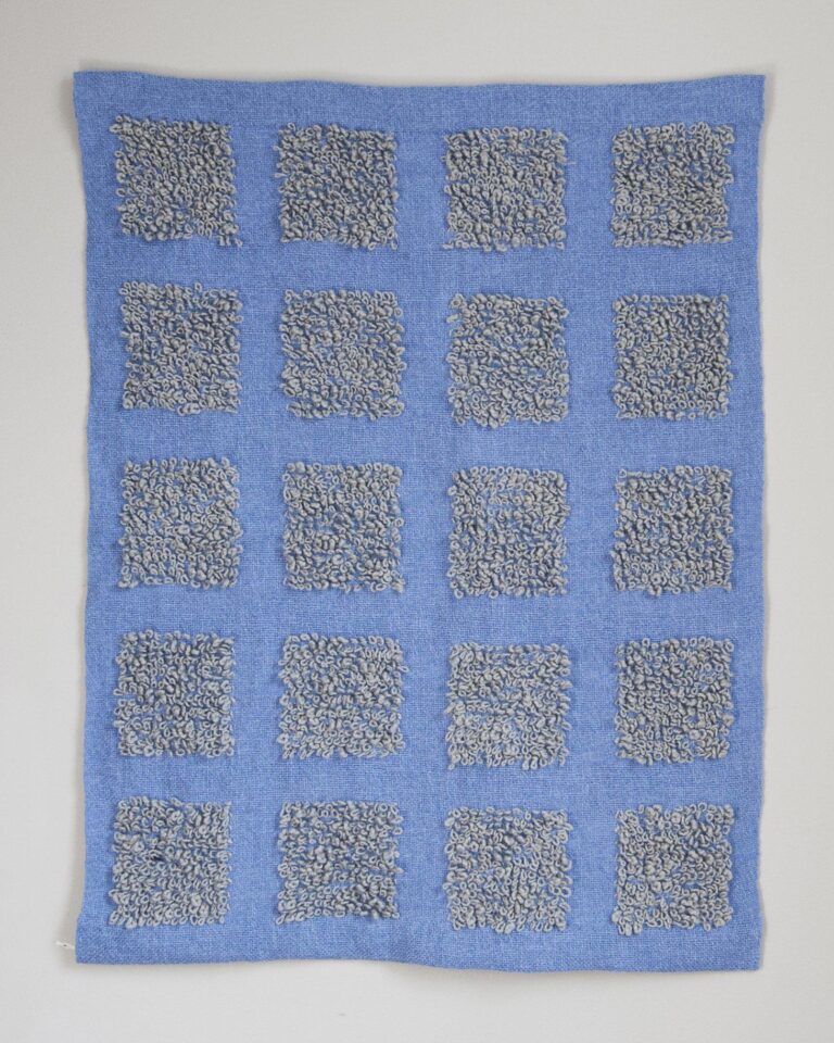 Squarish Rug woven from Gist Duet & Mallo yarns.