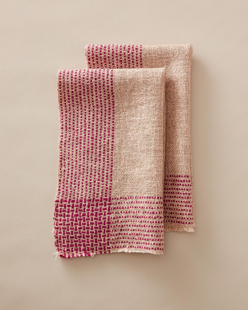 Gist Duet Running Stitch Towels