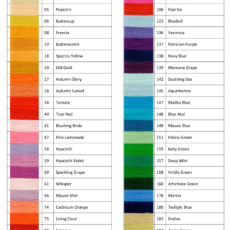 Digital Shade Card - Silk 20/2Nm