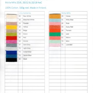 Digital Shade Card - Liina Kalalanka and Molla Mills