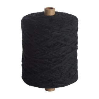 Garnhuset Chenille - Black - SVART