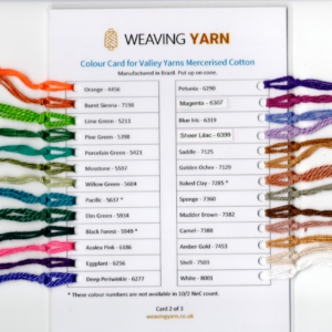 Colour Cards for Valley Yarns Mercerised Cotton - Image 3