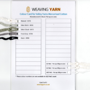 Colour Cards for Valley Yarns Mercerised Cotton - Image 4