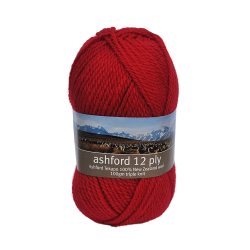 Ashford Tekapo 12 Ply - Cherry Red - 712