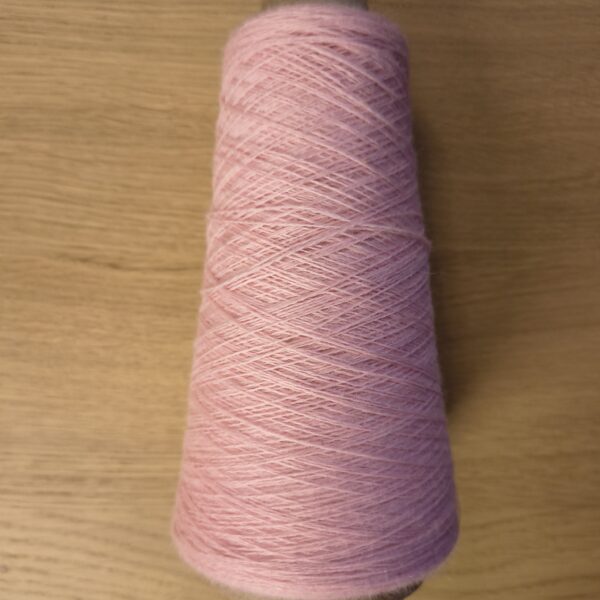 Cone end of Jagger Spun Maine Line 100% Wool 20/2 NeK - Petal Pink