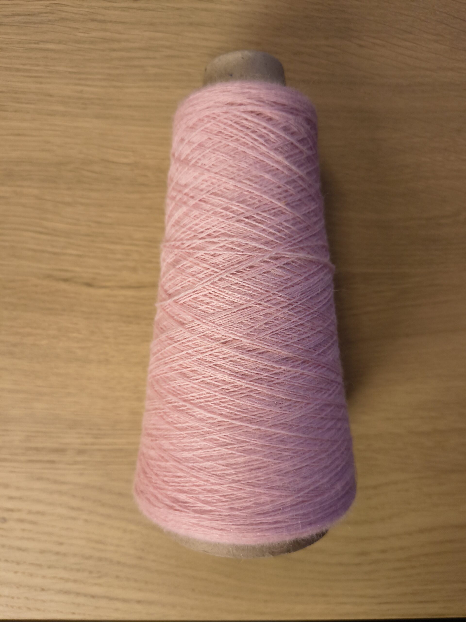 Cone end of Jagger Spun Maine Line 100% Wool 20/2 NeK - Petal Pink - Image 1